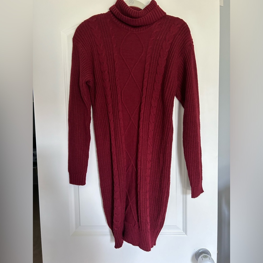 Red Sweater Dress